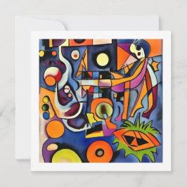 Halloween abstract kort