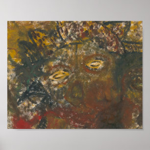 Halloween Abstrakt Scary Zombie Ghost Poster