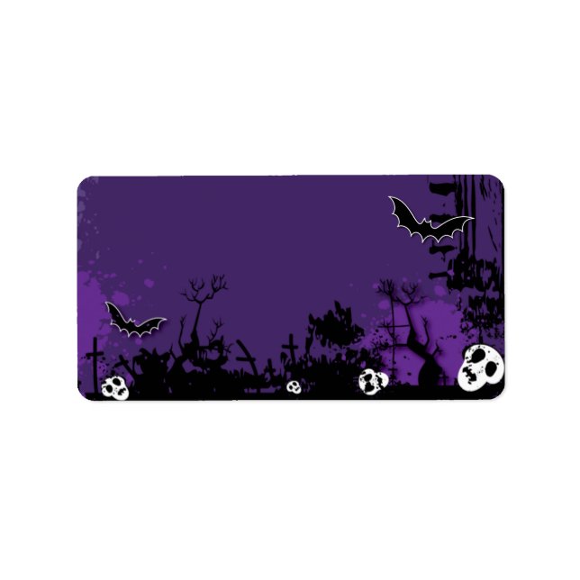 Halloween-Adressetiketter Adressetikett (Framsidan)
