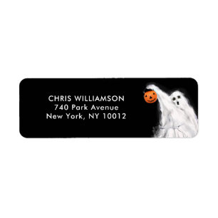 Halloween-adressetiketter Returadress Etikett