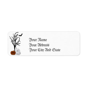 Halloween-Adressetiketter Returadress Etikett