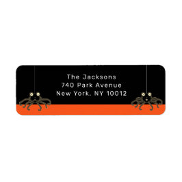 Halloween-adressetiketter Returadress Etikett
