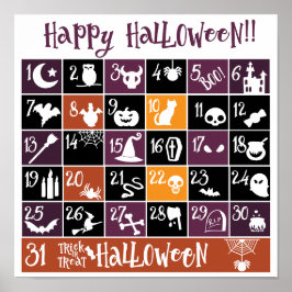 Halloween Adventskalender  Poster