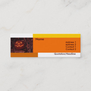 Halloween-Affärskort Mini Visitkort