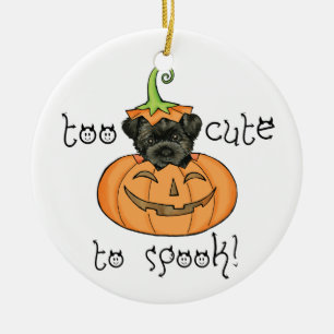 Halloween Affenpinscher Julgransprydnad Keramik