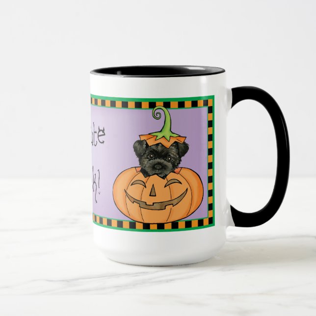 Halloween Affenpinscher Mugg (Höger)