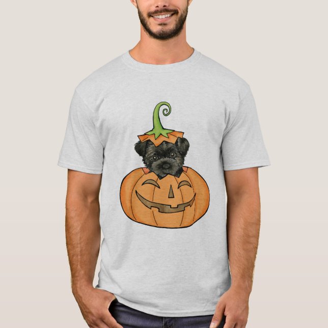 Halloween Affenpinscher Tee Shirt (Framsida)