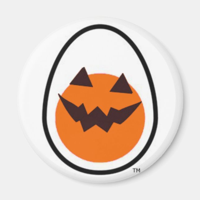 Halloween-ägg Magnet (Framsidan)