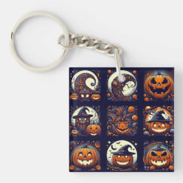 Halloween-akrylisk nyckelkedja