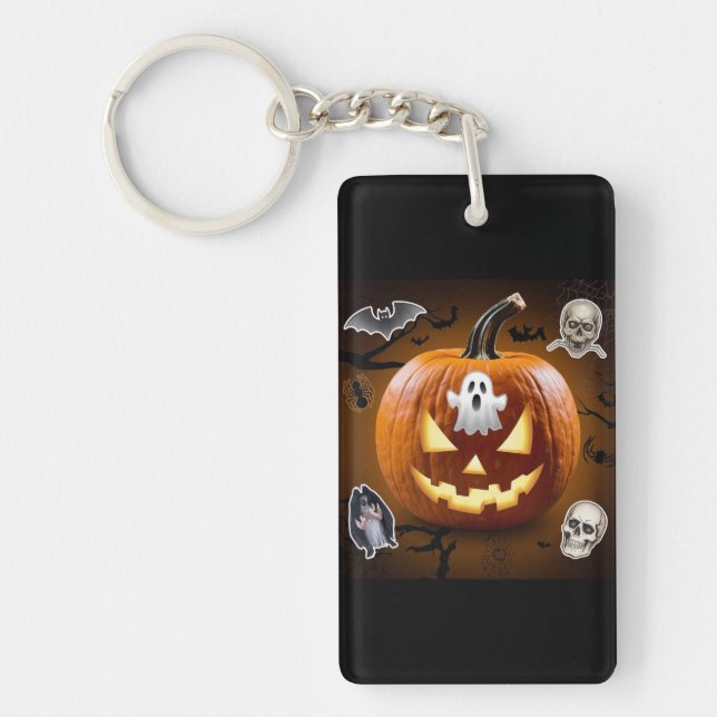 Halloween-akrylisk nyckelkedja (Framsidan)