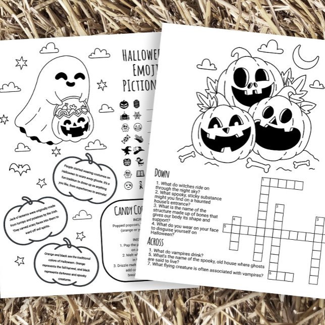 Halloween-aktivitetskalkylblad, för barn reklamblad (Skapare uppladdad)