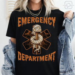 Halloween akutsjuksköterska Mummy Orm Star of Life T Shirt