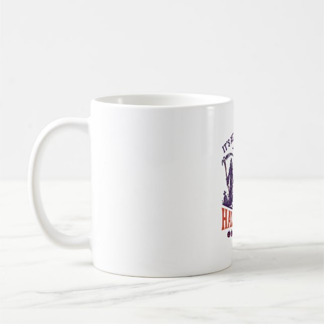 Halloween aldrig för tidigt Döden Spökhus Kaffemugg (Vänster)