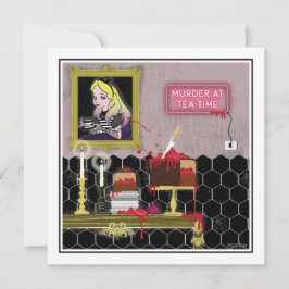 Halloween Alice i underlandstetiden Inbjudningar