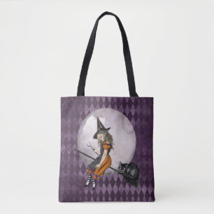 Halloween Alice i Wonderland Cheshire Cat Måne Tygkasse