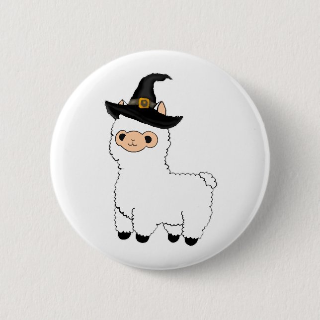 Halloween Alpaca Knapp (Framsida)