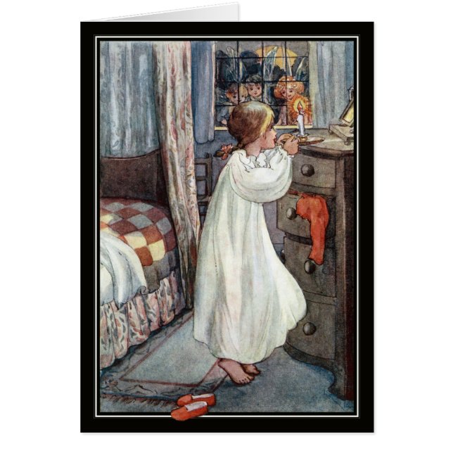 Hallowe'en älvor vid den Anne andersson Hälsningskort (Framsidan)