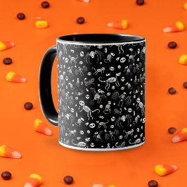 Halloween Animal Fladdermus Hundar Cats Spiders Sk Mugg