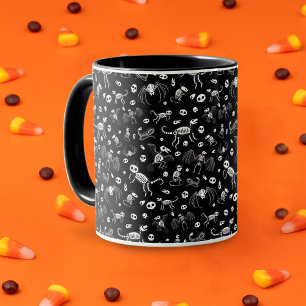 Halloween Animal Fladdermus Hundar Cats Spiders Sk Mugg