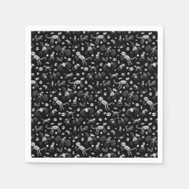 Halloween Animal Fladdermus Hundar Cats Spiders Sk Pappersservett