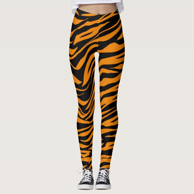 Halloween Animal Mönster Leggings (Framsida)