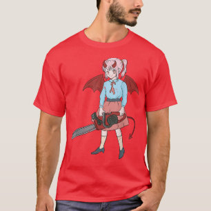 Halloween Anime Djävulen Girl Otaku Japan Culture T Shirt