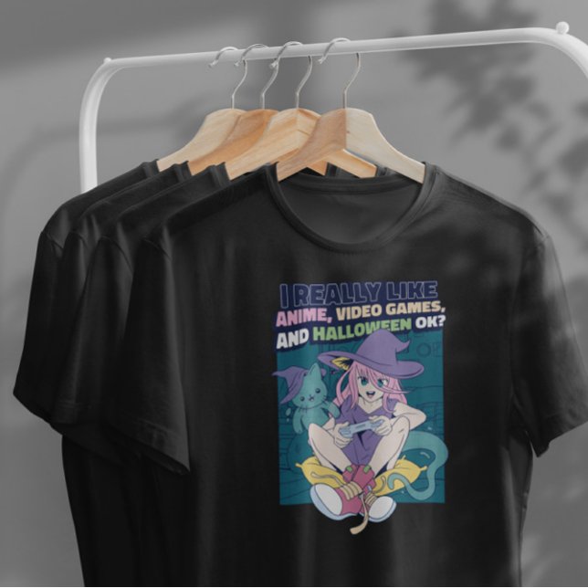 Halloween Anime Girl Ghost T Shirt (Skapare uppladdad)