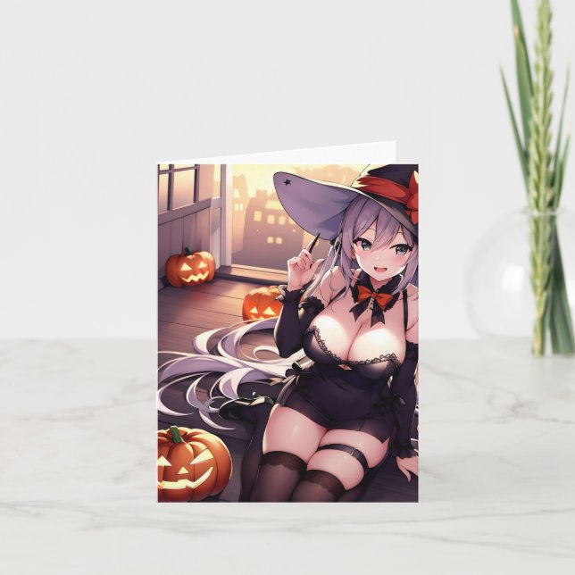 Halloween Anime R Helgkort (Framsida)