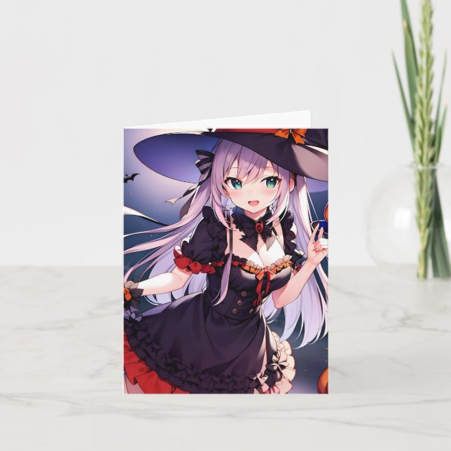 Halloween Anime S Helgkort (Framsida)