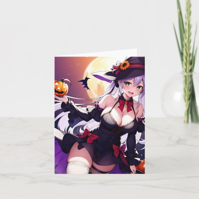 Halloween Anime T Helgkort (Framsida)