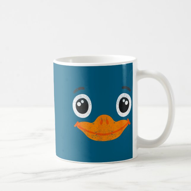 Halloween anka ansiktsdräkt djur söt enkel anka kaffemugg (Höger)