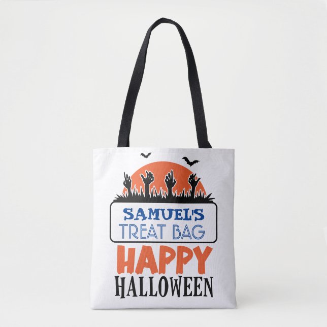Halloween Anpassad Godis & Gods Tygkasse (Framsida)