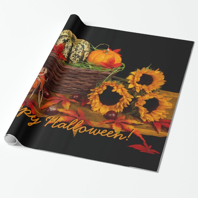 Halloween-anpassningsbar-Dekoration papper radbryt Presentpapper (Utrullad)