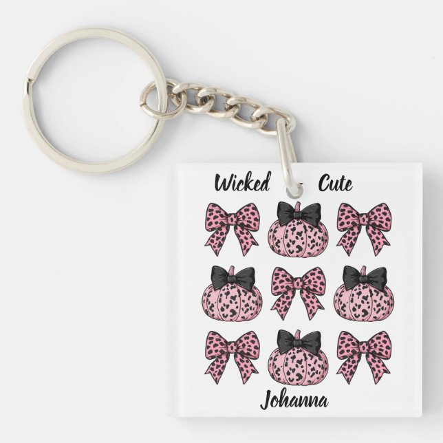 Halloween anpassningsbar Pumpkins and bows rosa Co (Framsidan)