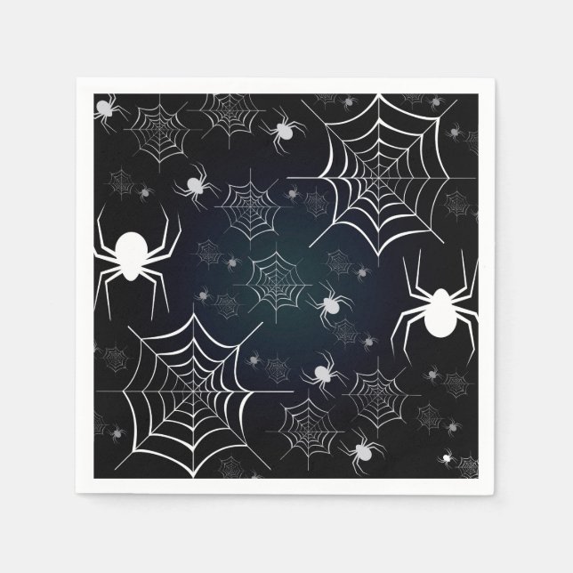 Halloween Anpassningsbar Spooky Spider Pappersservett (Framsidan)