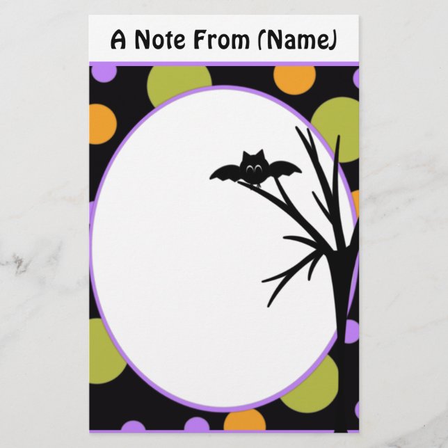 Halloween Anpassningsbar Stationery Brevpapper (Framsida)