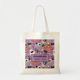 Halloween Anpassningsbar Treat & Candy Tote Bag Tygkasse