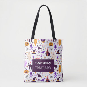 Halloween Anpassningsbar Treat & Candy Tote Bag Tygkasse
