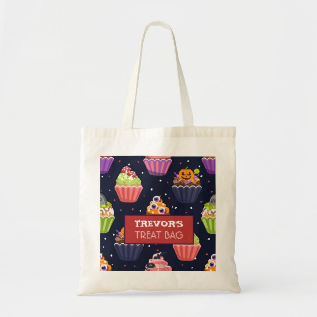 Halloween Anpassningsbar Treat & Candy Tote Bag Tygkasse (Framsidan)