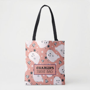 Halloween Anpassningsbar Treat & Candy Tote Bag Tygkasse