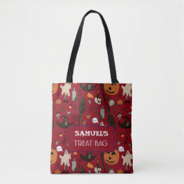 Halloween Anpassningsbar Treat & Candy Tote Bag Tygkasse