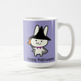 Halloween Anpassningsbar Whimsical Cute Wizard Rab Kaffemugg
