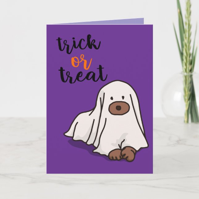 Halloween-Anpassningsbar Whimsical Funny Modern Li Kort (Framsida)