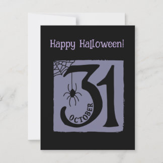 Halloween-Anpassningsbar Whimsical Funny Modern Li Vykort