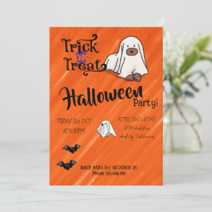 Halloween-Anpassningsbar Whimsical Funny Modern or Inbjudningar