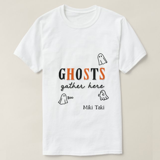 Halloween Anpassningsbar Whimsical Funny modern T Shirt (Design framsida)