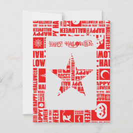 Halloween-Anpassningsbarnas Coola Whimsical Typogr Vykort