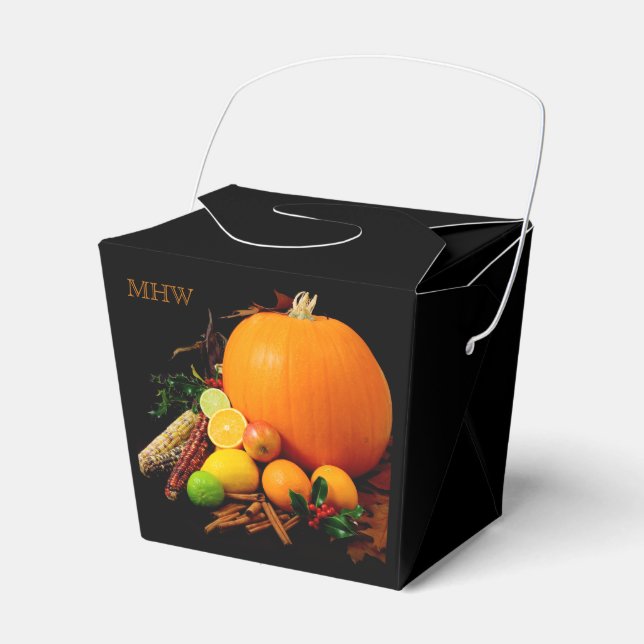 Halloween-anpassningsbarnas monogramförmånslåda presentaskar (Framsidan Sidan)