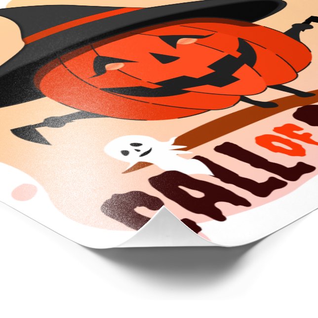 Halloween-anrop till Spirit Fototryck (Hörn)