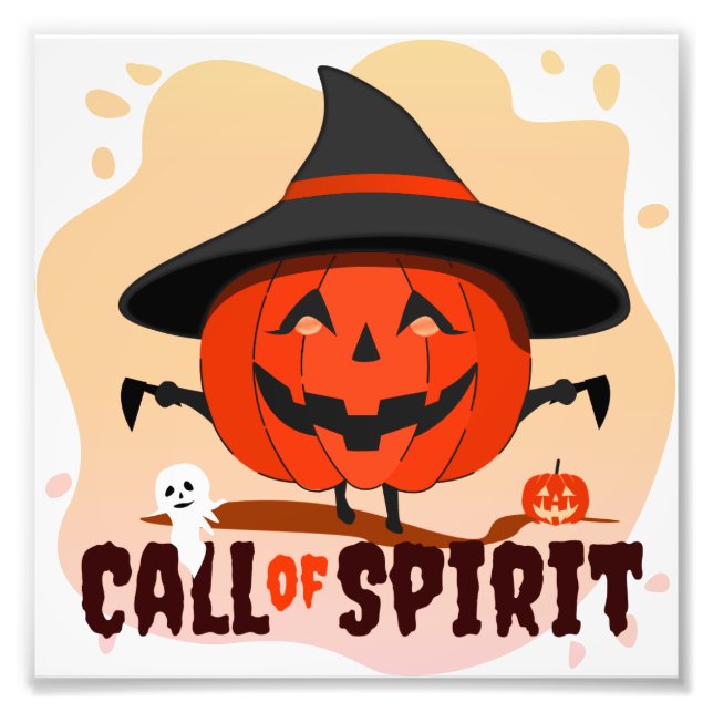 Halloween-anrop till Spirit Fototryck (Framsidan)